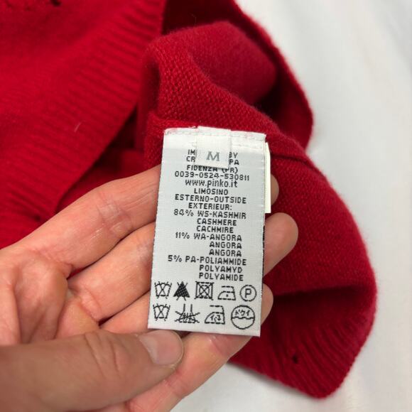 Skelanimals Cashmere Angora ChungKee Panda Sweater Women's M Grunge Goth - Picture 9 of 15